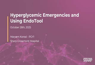 SHC Hyperglycemic Emergencies and Using EndoTool 2026 - Online Banner